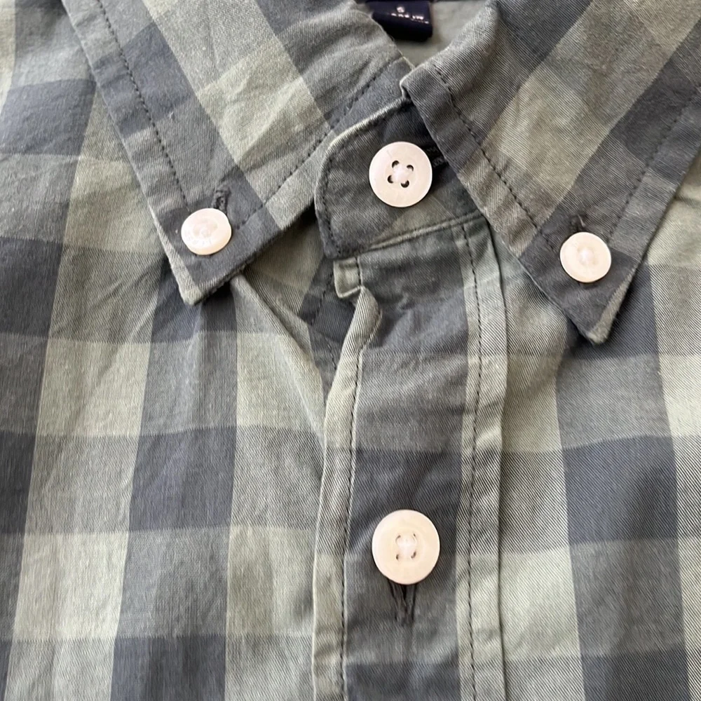 J Crew Plaid Button Down Casual Shirt Slim Fit Size S